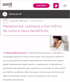 melatonina ajuda a regular o ciclo do sono e promove um descanso de qualidade.