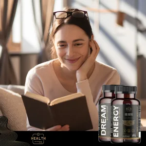Suplemento Energy Lift Boost com Vitamina B6 para melhorar a saúde mental e o bem-estar.
