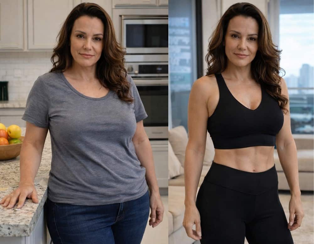 Mulher adulta pesquisando sobre metabolismo, sono e energia