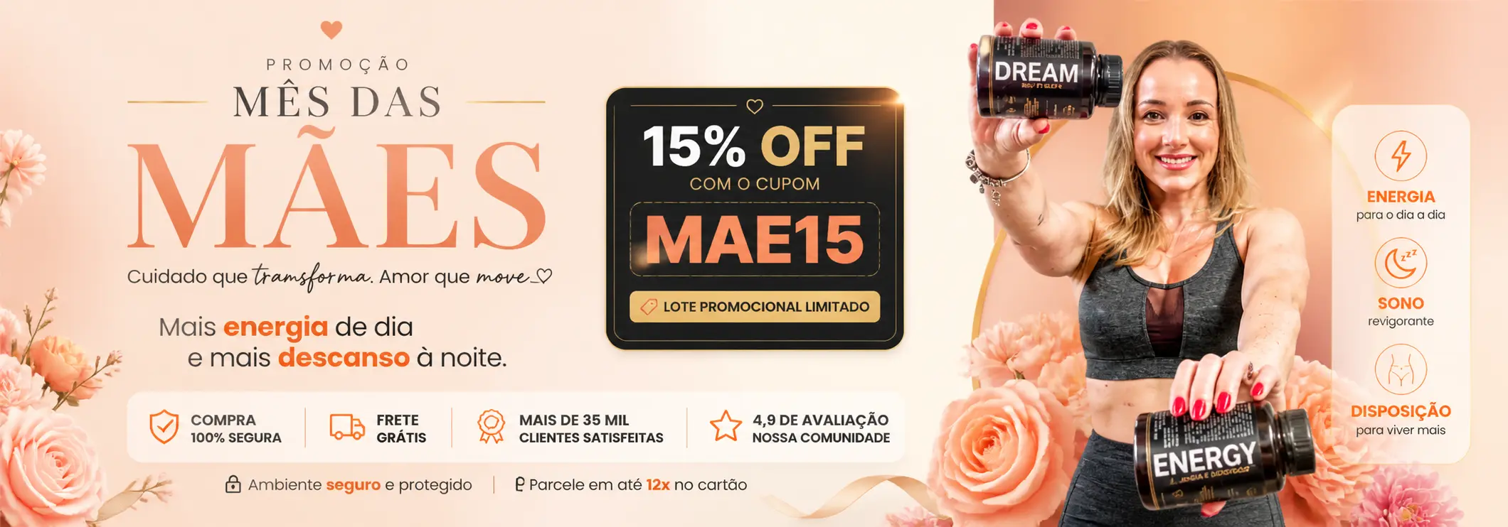 Oferta mês das mães suplementos